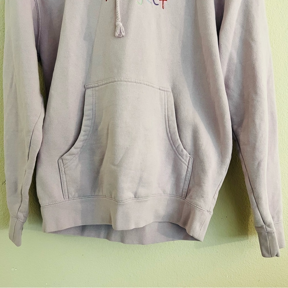 Happiness Project Men's Lavender Hoodie Hooded Sweater Size Small - Picture 3 of 6